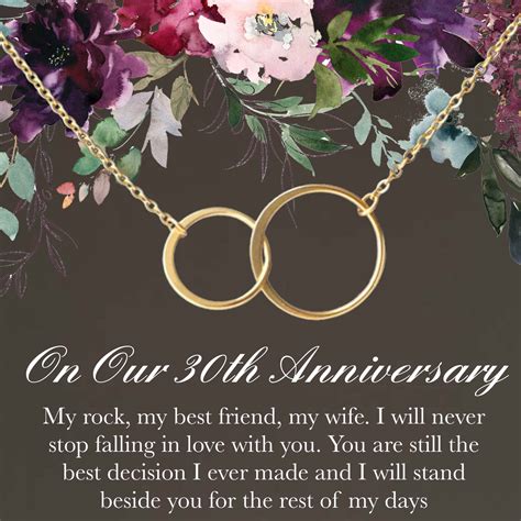 wedding anniversary gifts 30 years